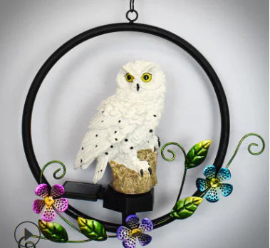 Solar Owl LED Hanging Light for Garden Lawn Decor