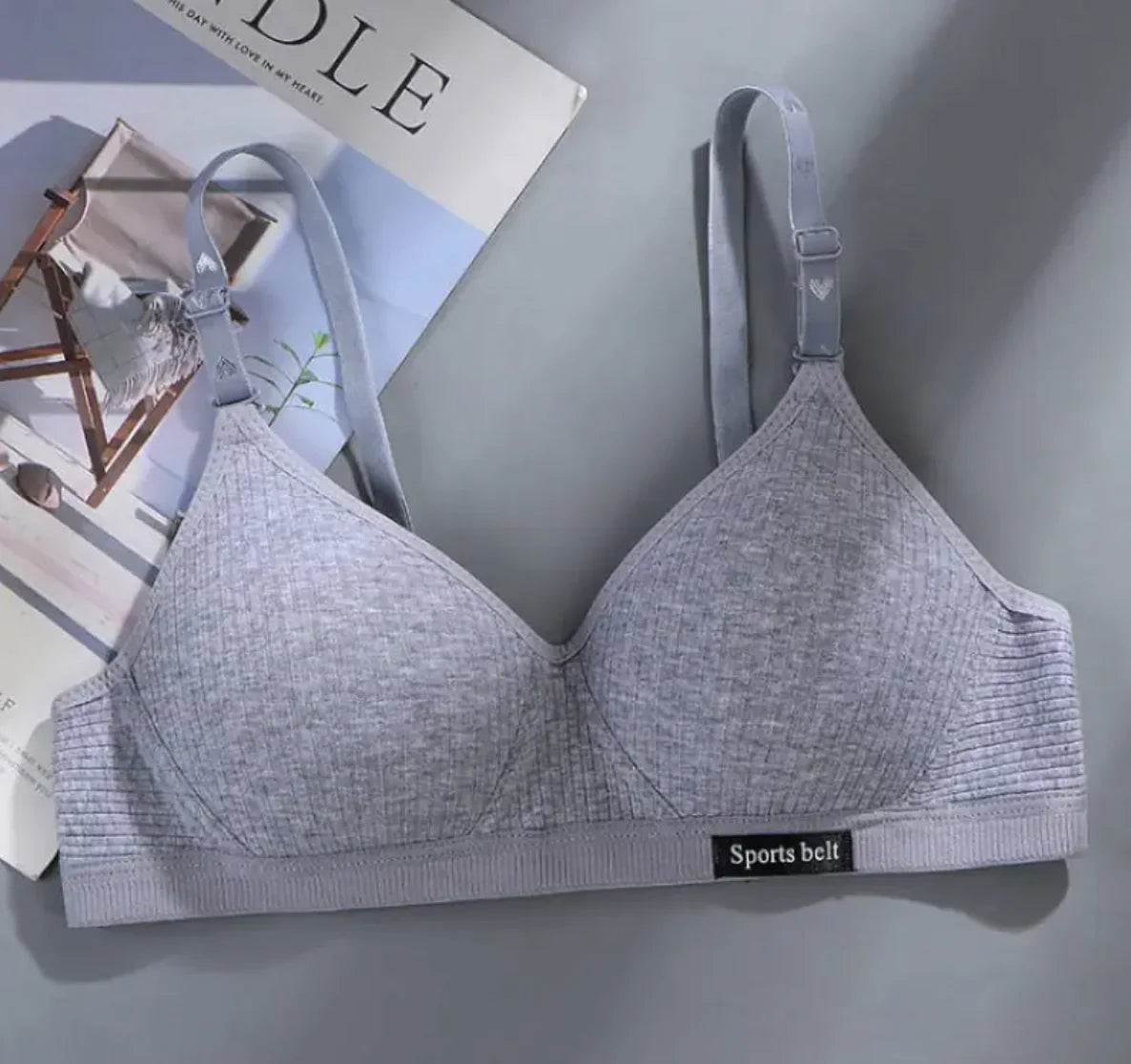 Girls' Seamless Cotton Bra – Wire-Free Comfort - Lingerie