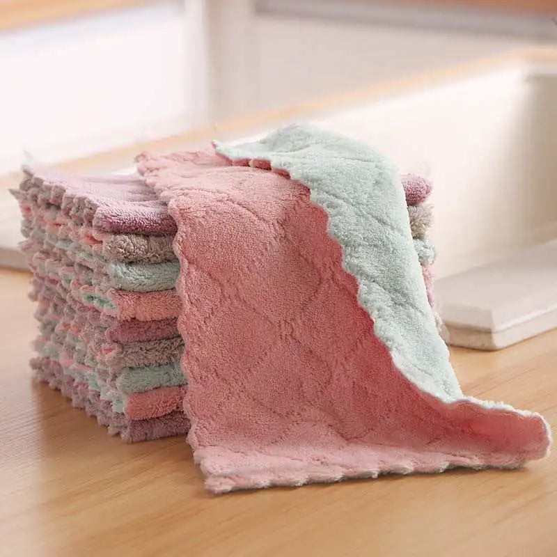 Set Of 10 Microfiber Cleaning Towels