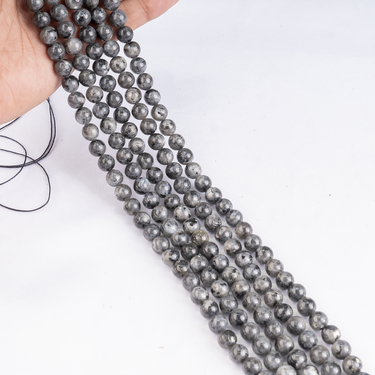 Black Labradorite  Beads, Natural Round Crystal Beads 4mm to 12mm