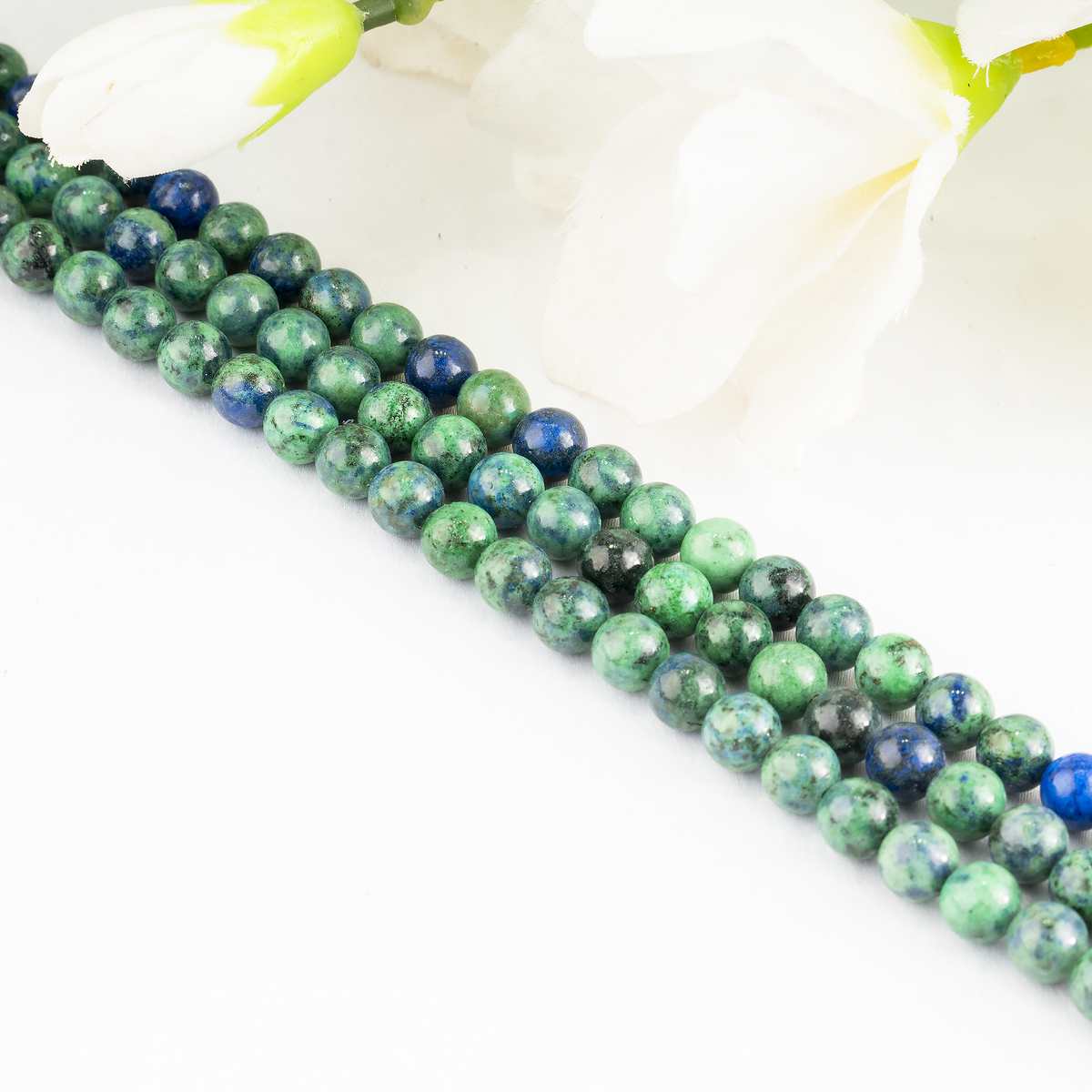 Azurite Malachite Beads, Natural Crystal Round Beads 4mm to 12mm