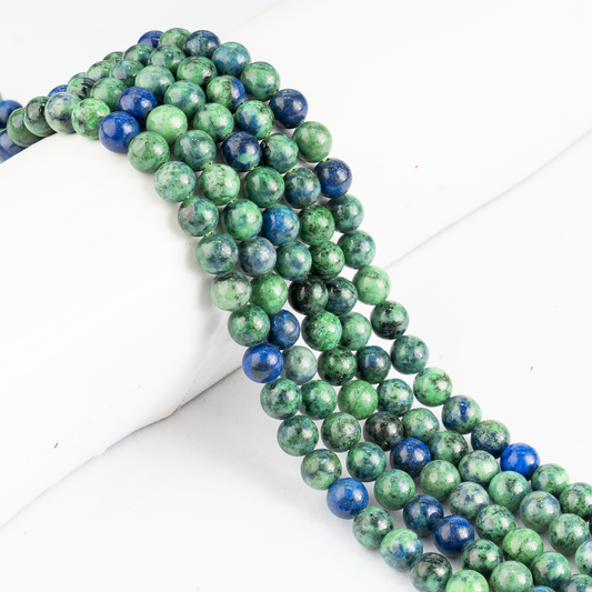 Azurite Malachite Beads, Natural Crystal Round Beads 4mm to 12mm
