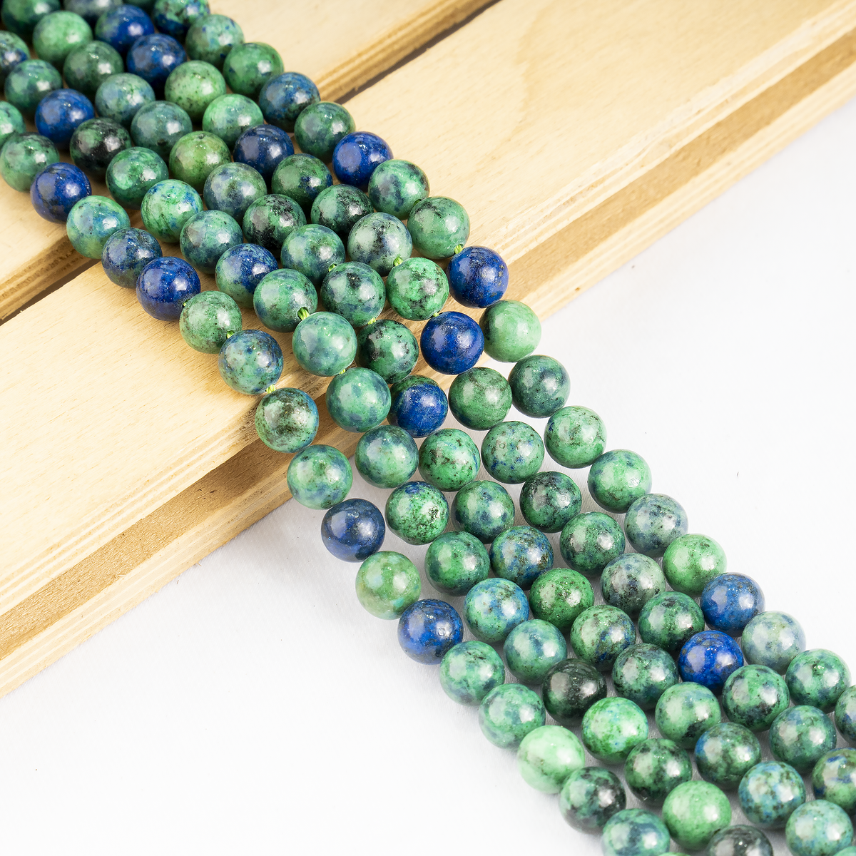 Azurite Malachite Beads, Natural Crystal Round Beads 4mm to 12mm