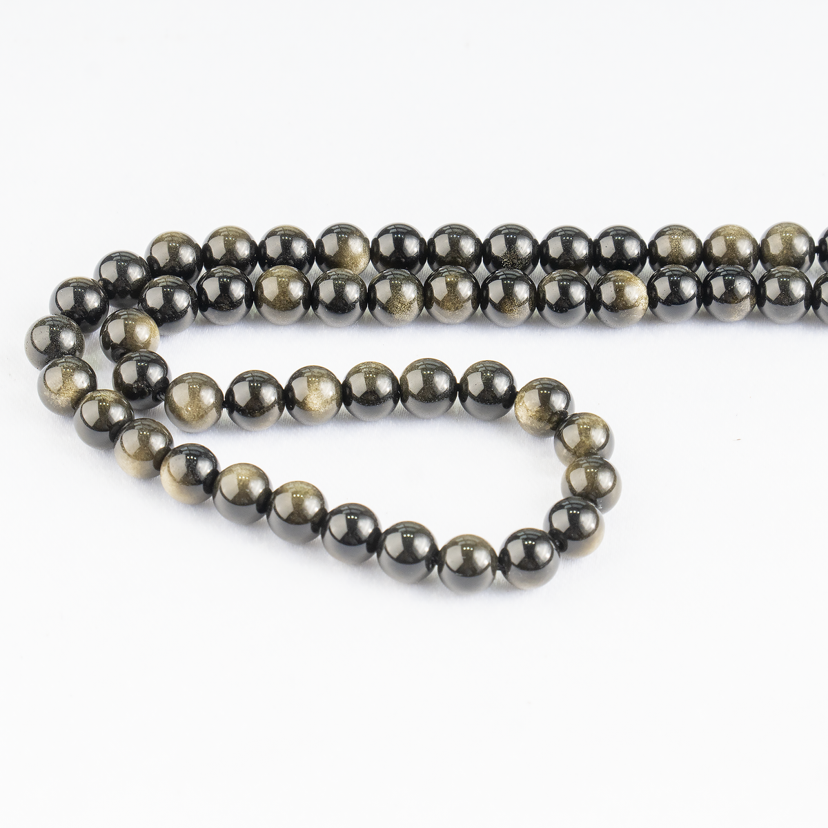 Golden Obsidian Beads, Natural Round Crystal Beads 4mm to 12mm