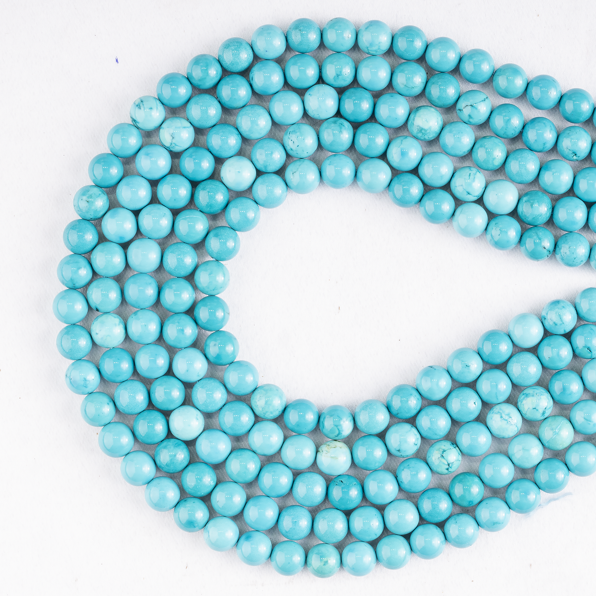 Turquoise Howlite Beads, Natural Round Crystal Beads 4mm to 12mm