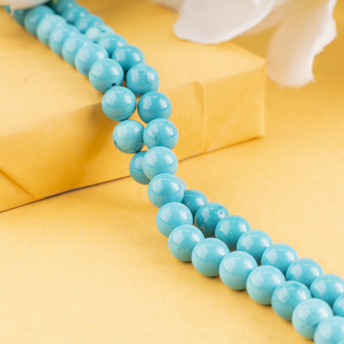 Turquoise Howlite Beads, Natural Round Crystal Beads 4mm to 12mm