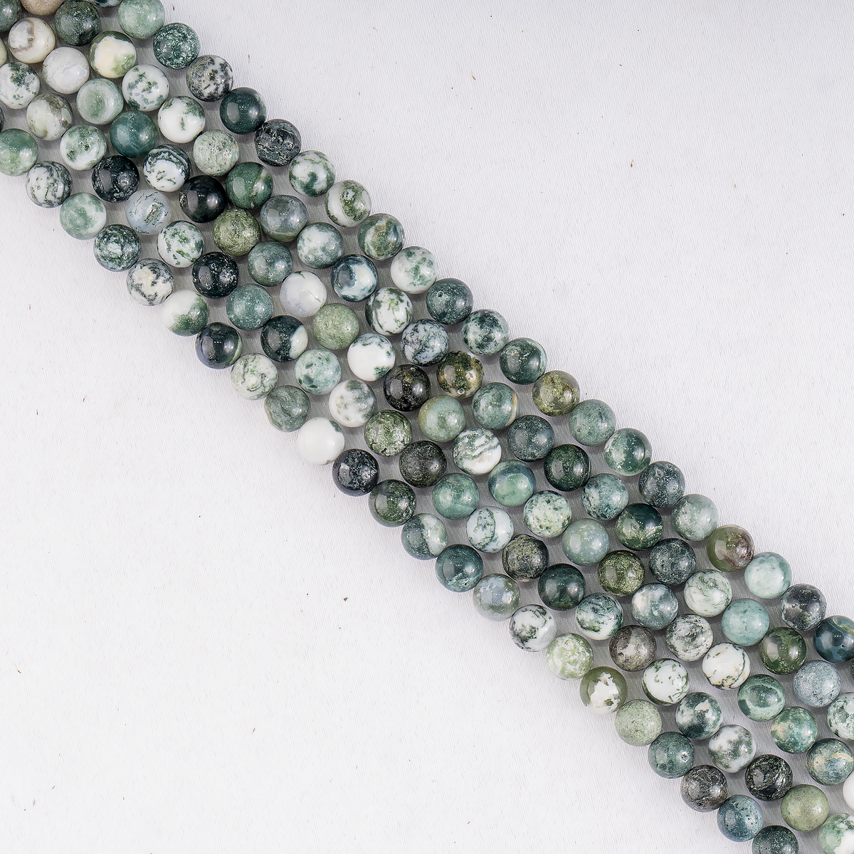 Tree Agate Beads, Natural Round Crystal Beads 4mm to 12mm