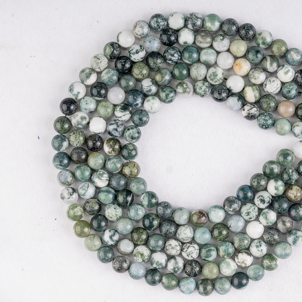 Tree Agate Beads, Natural Round Crystal Beads 4mm to 12mm