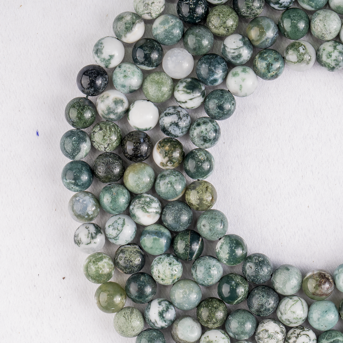 Tree Agate Beads, Natural Round Crystal Beads 4mm to 12mm