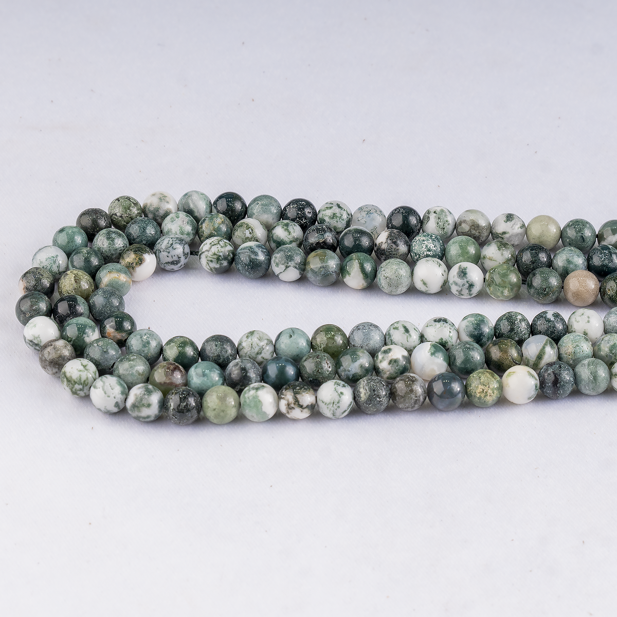Tree Agate Beads, Natural Round Crystal Beads 4mm to 12mm