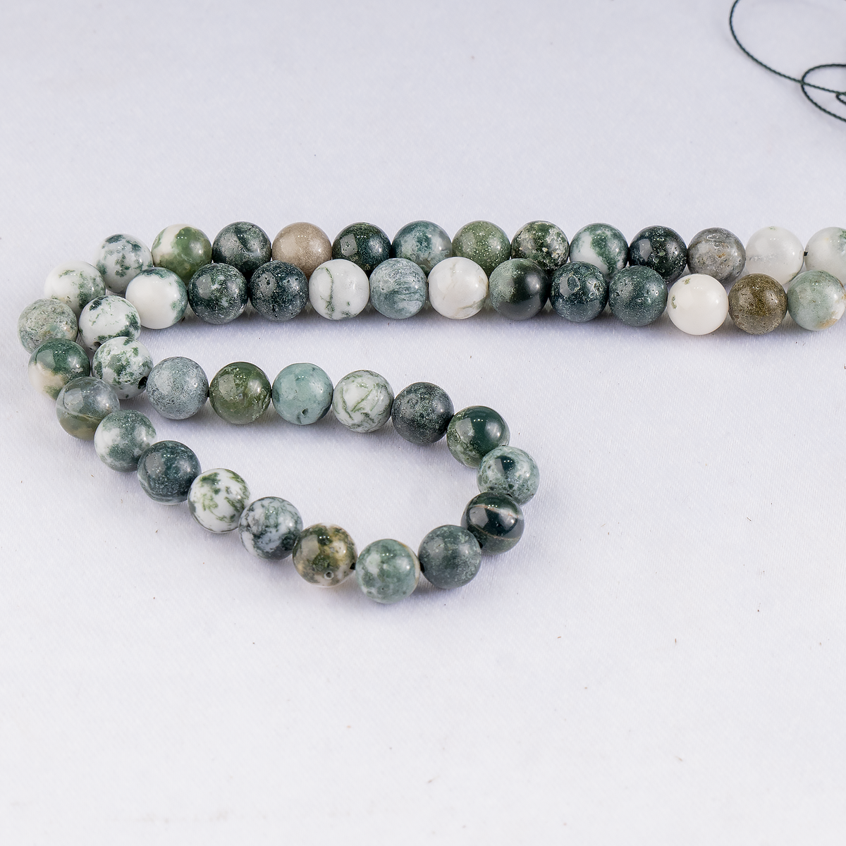 Tree Agate Beads, Natural Round Crystal Beads 4mm to 12mm