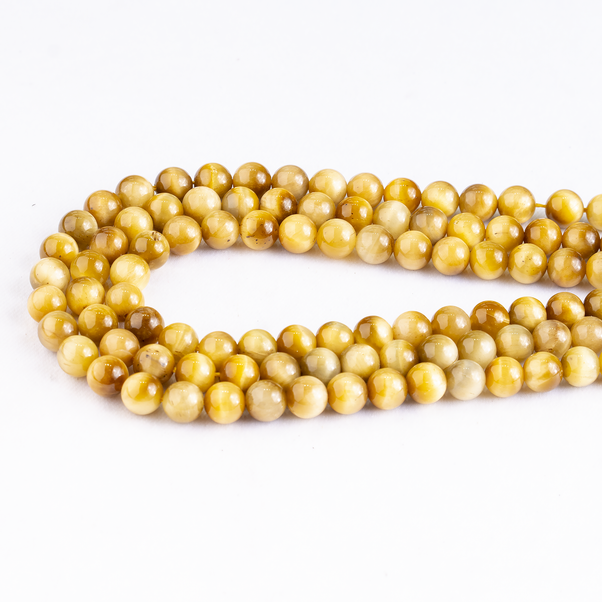 Tiger Cats Eye Yellow Heated Beads, Natural Round Crystal Beads 4mm to 14mm