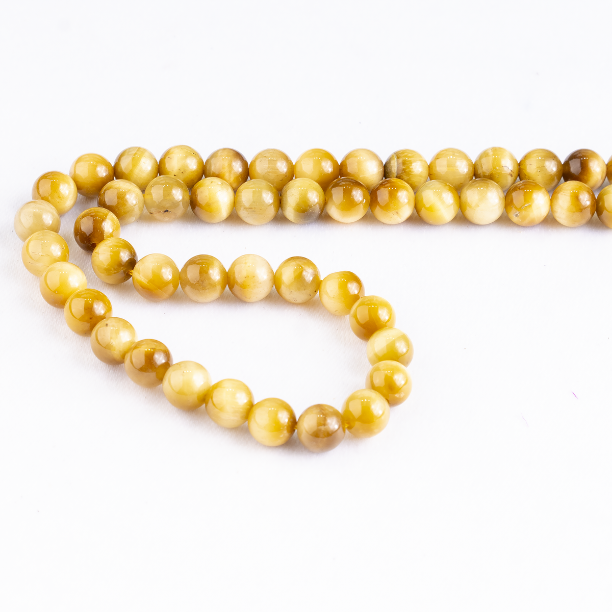 Tiger Cats Eye Yellow Heated Beads, Natural Round Crystal Beads 4mm to 14mm
