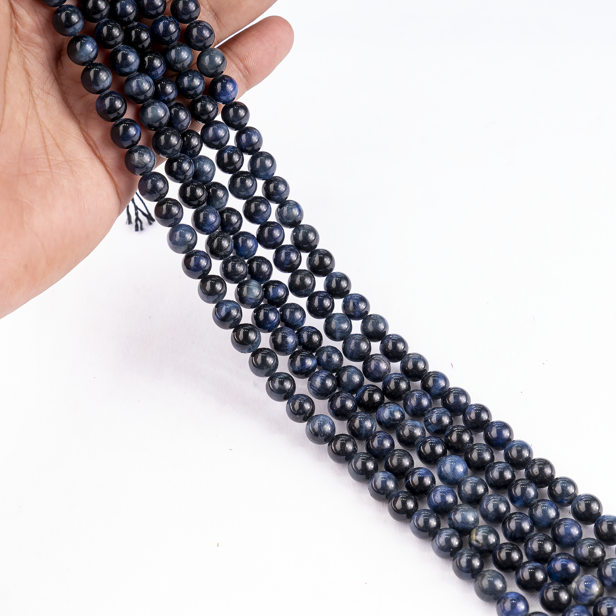 Blue Tiger Eye Beads, Natural Round Crystal Beads 6mm to 12mm