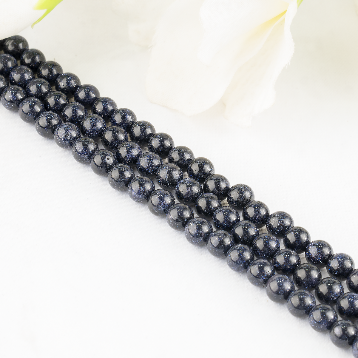 Blue Sandstone Beads, Natural Round Crystal Beads 4mm to 12mm