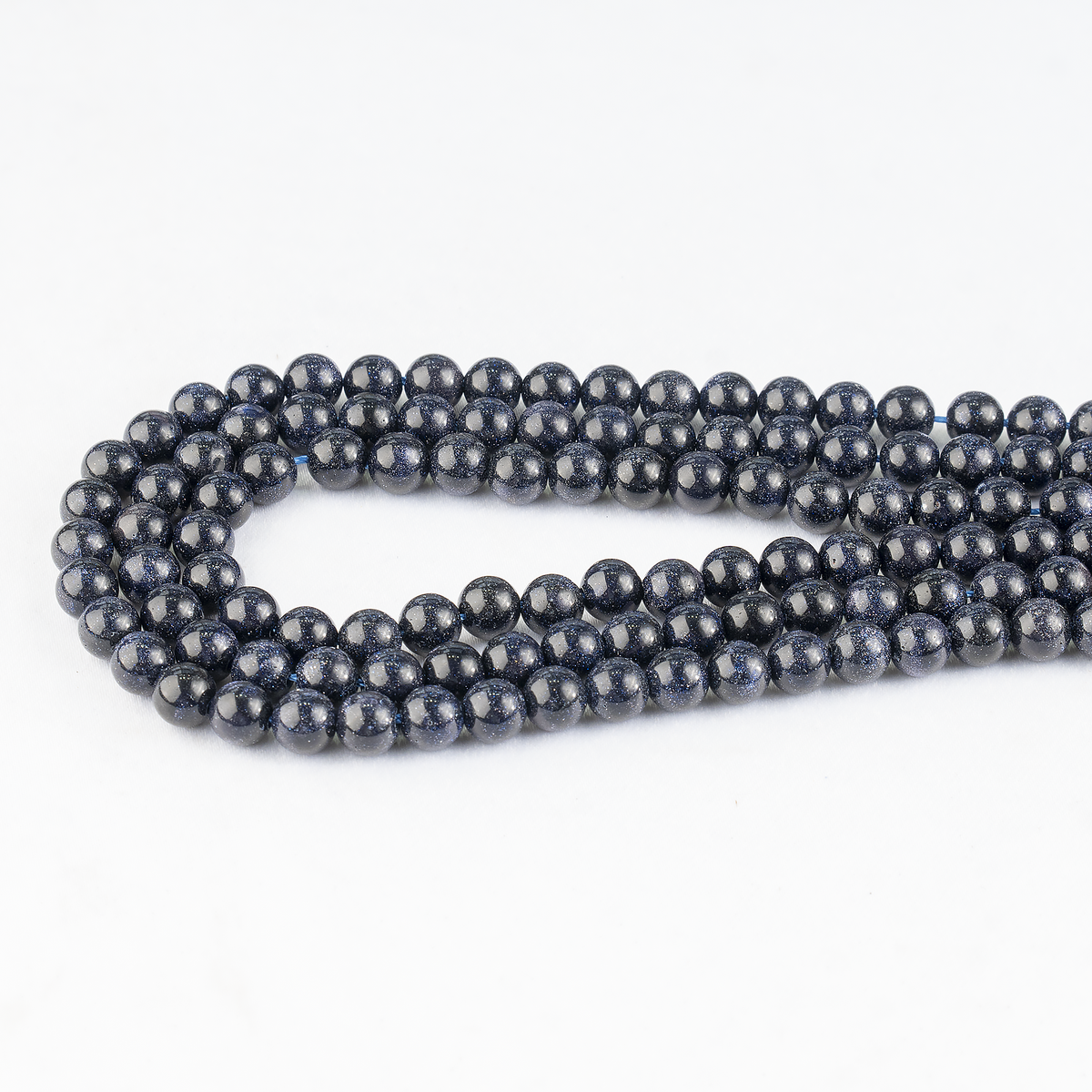 Blue Sandstone Beads, Natural Round Crystal Beads 4mm to 12mm