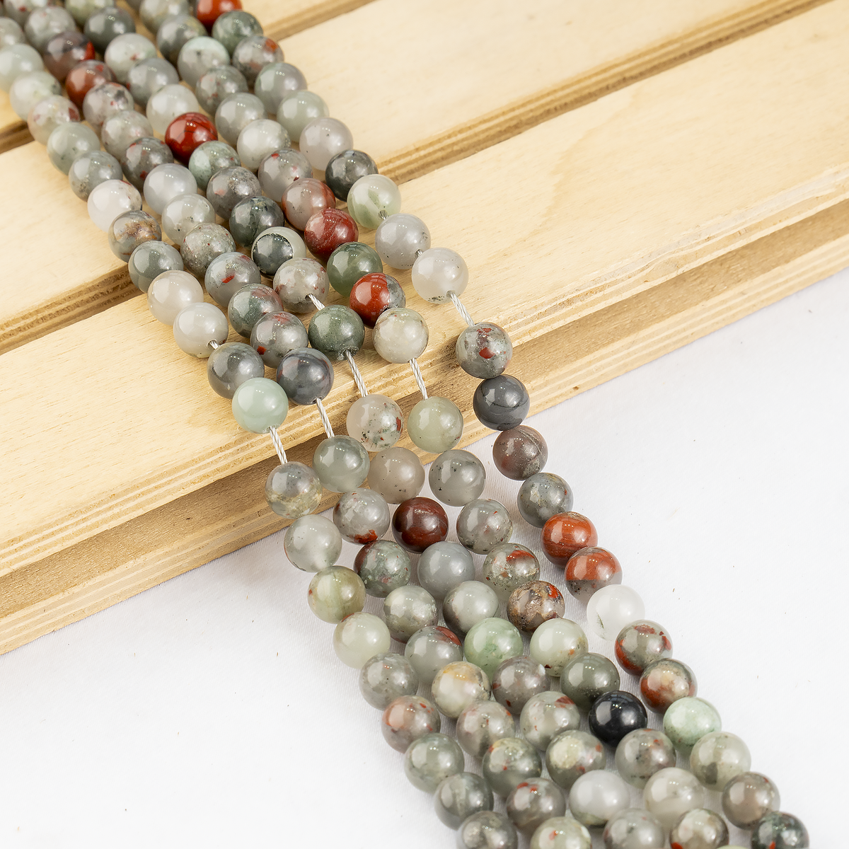 Conglomerate Beads, Natural Round Crystal Beads 4mm to 10mm