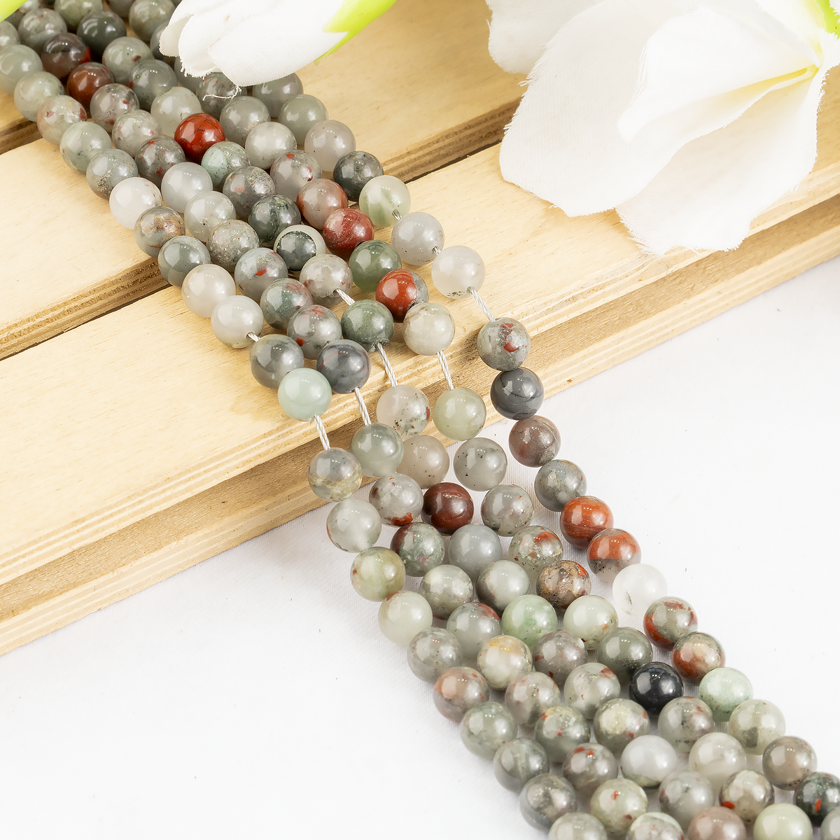 Conglomerate Beads, Natural Round Crystal Beads 4mm to 10mm