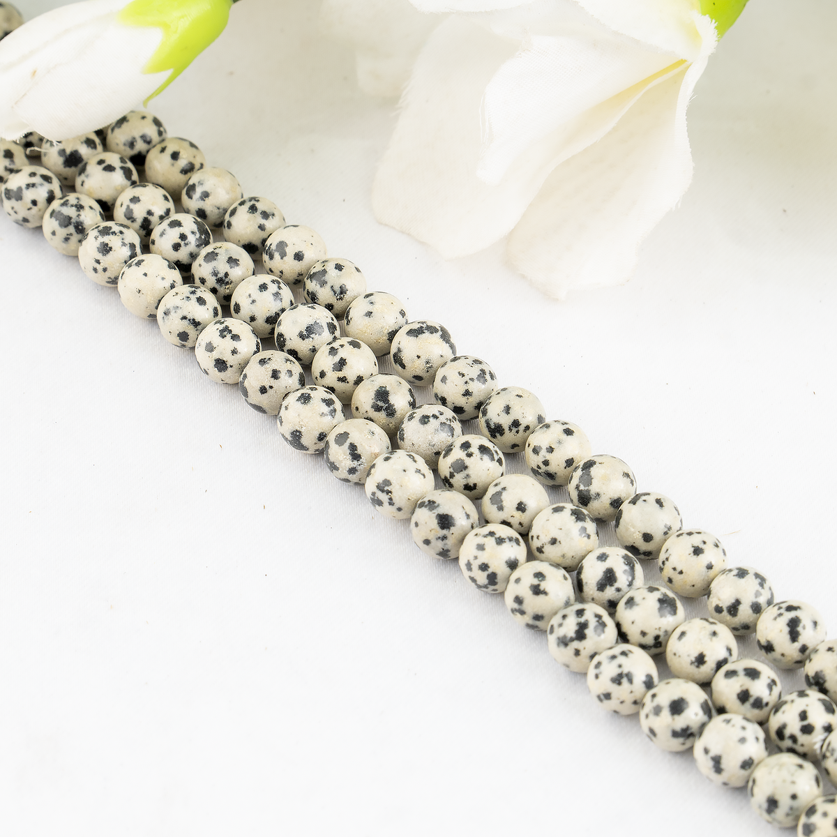 Dalmatian Jasper Beads, Natural Round Crystal Beads 4mm to 12mm