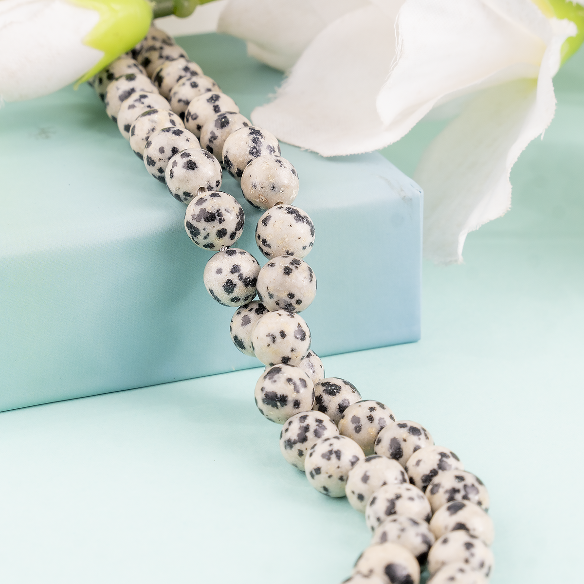 Dalmatian Jasper Beads, Natural Round Crystal Beads 4mm to 12mm