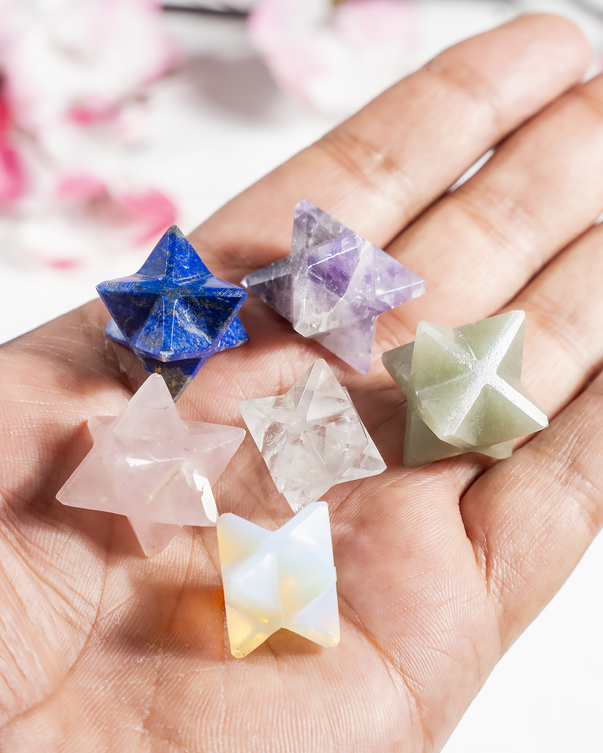 Crystal Merkaba Stars, Crystal Grid, Energy Healing Sacred Geometry Stars