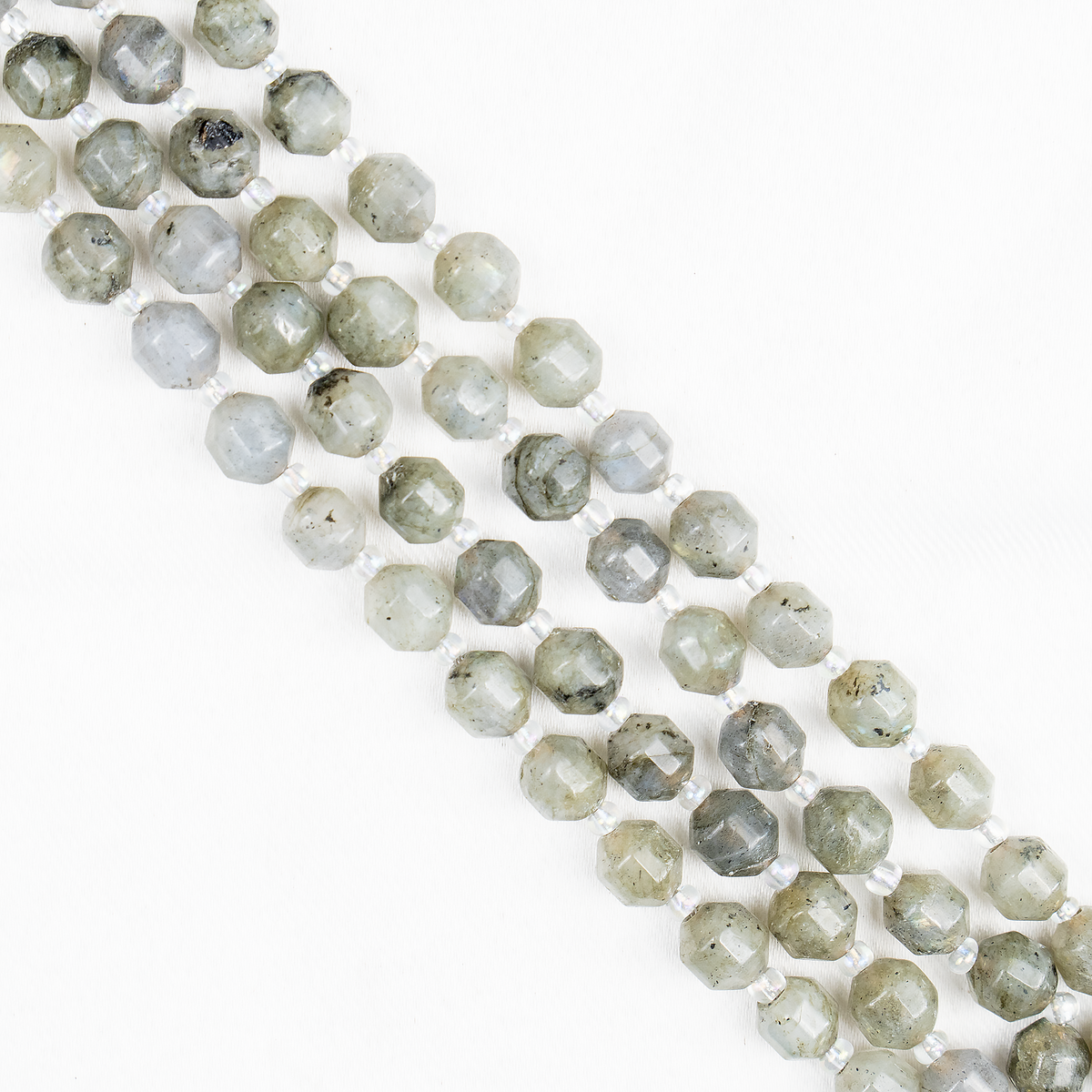 Labradorite Faceted Prism Cut Beads For Jewelry Making