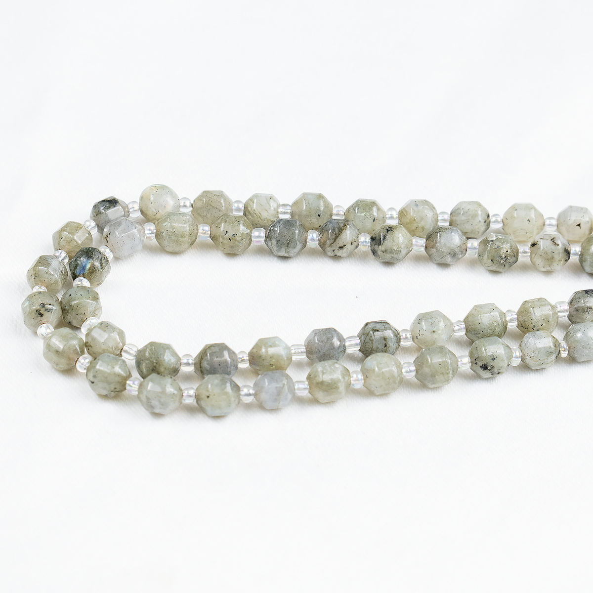 Labradorite Faceted Prism Cut Beads For Jewelry Making
