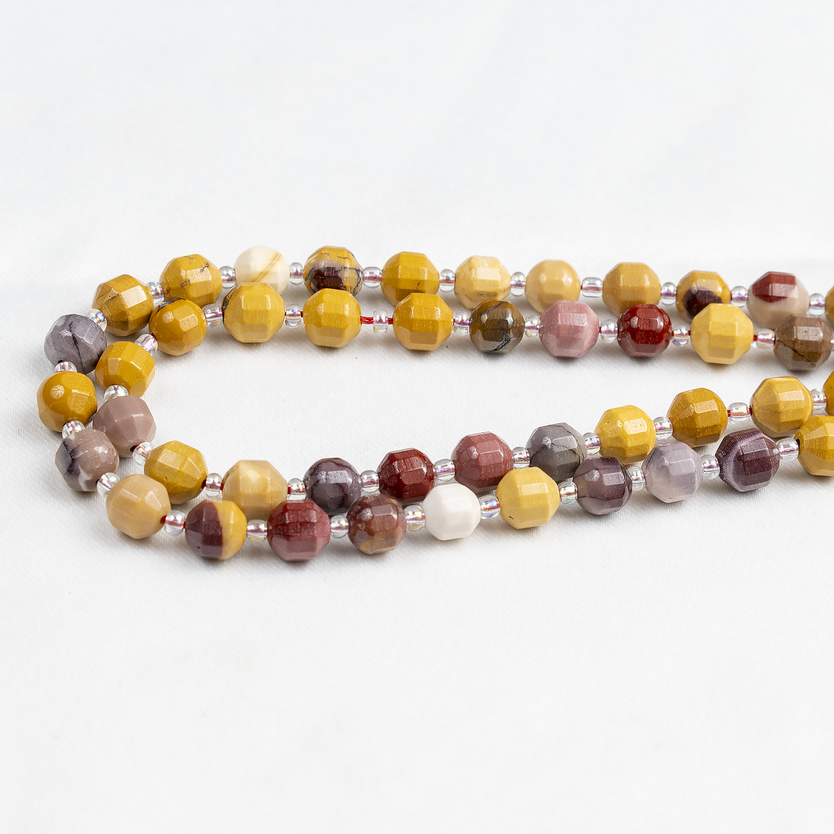 Mookaite Faceted Prism Cut Beads For Jewelry Making Designs