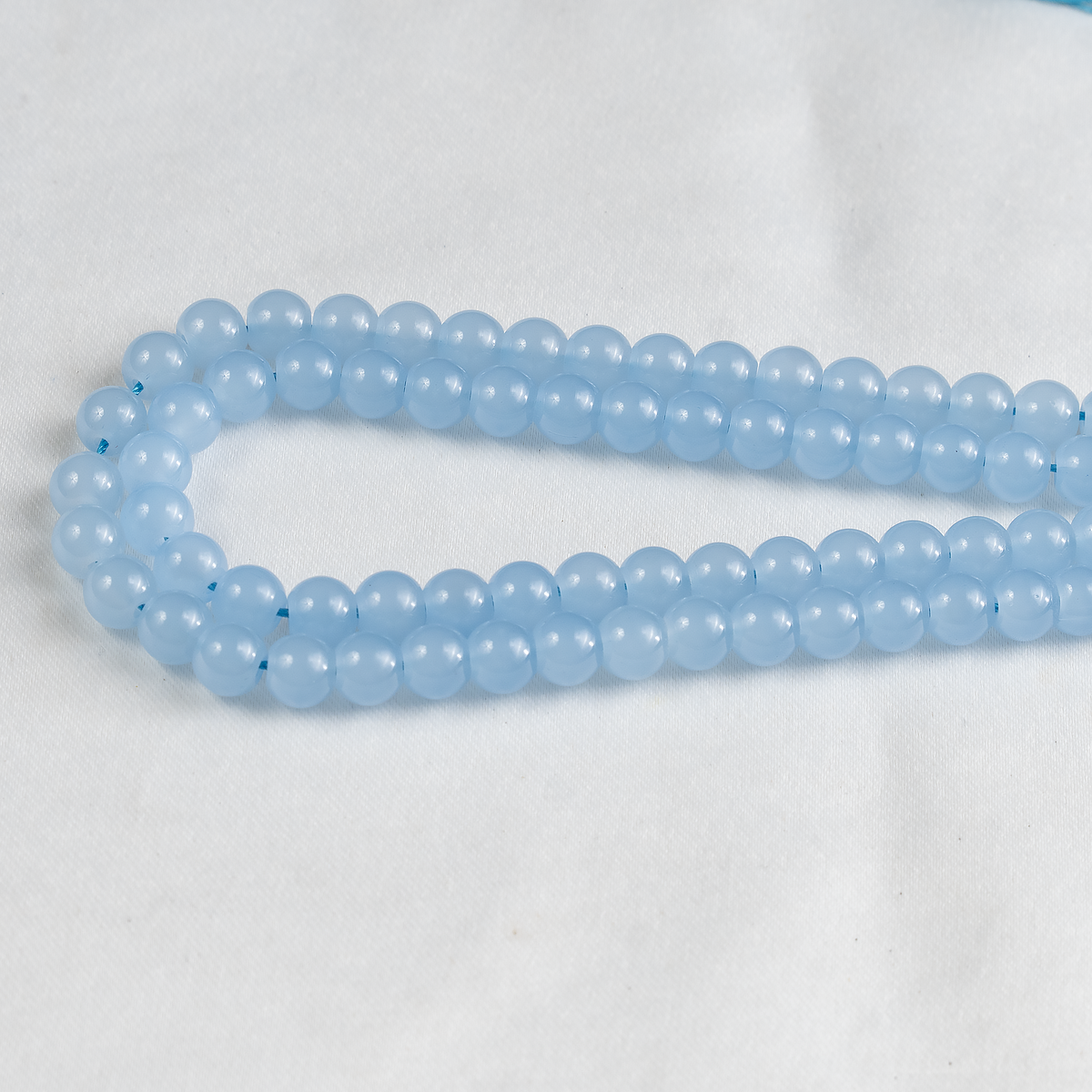 Chalcedony  Dyed Beads, Natural Round Crystal Beads 6mm to 10mm