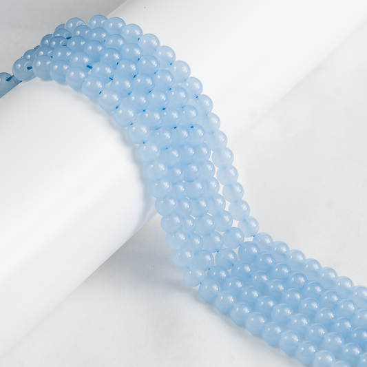 Chalcedony  Dyed Beads, Natural Round Crystal Beads 6mm to 10mm