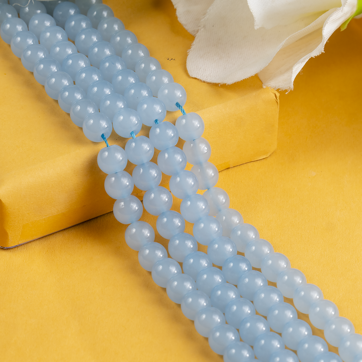 Chalcedony  Dyed Beads, Natural Round Crystal Beads 6mm to 10mm