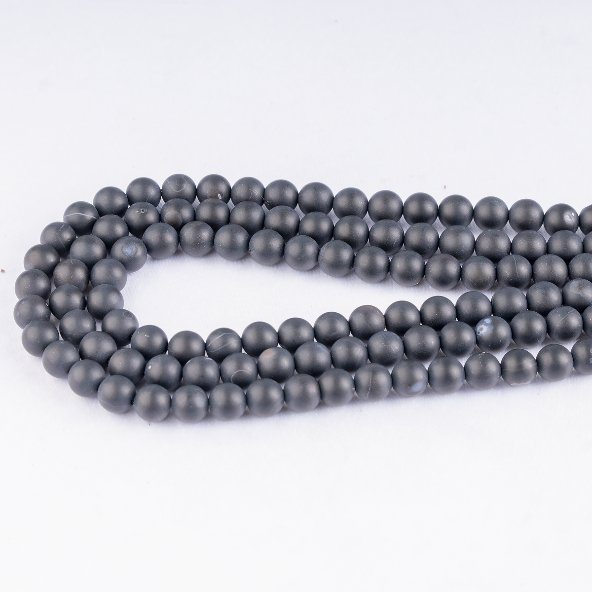Matt Black Onyx Beads, Natural Round Crystal Beads 6mm to 10mm