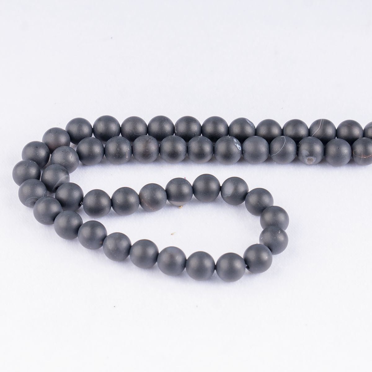 Matt Black Onyx Beads, Natural Round Crystal Beads 6mm to 10mm