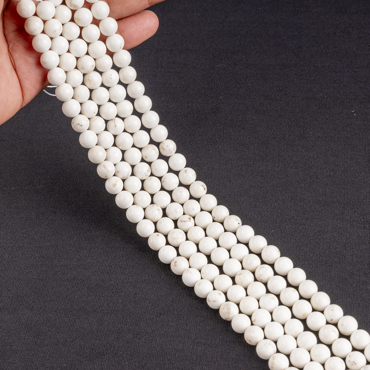 Copper Howlite Beads, Natural Round Crystal Beads 6mm to 10mm