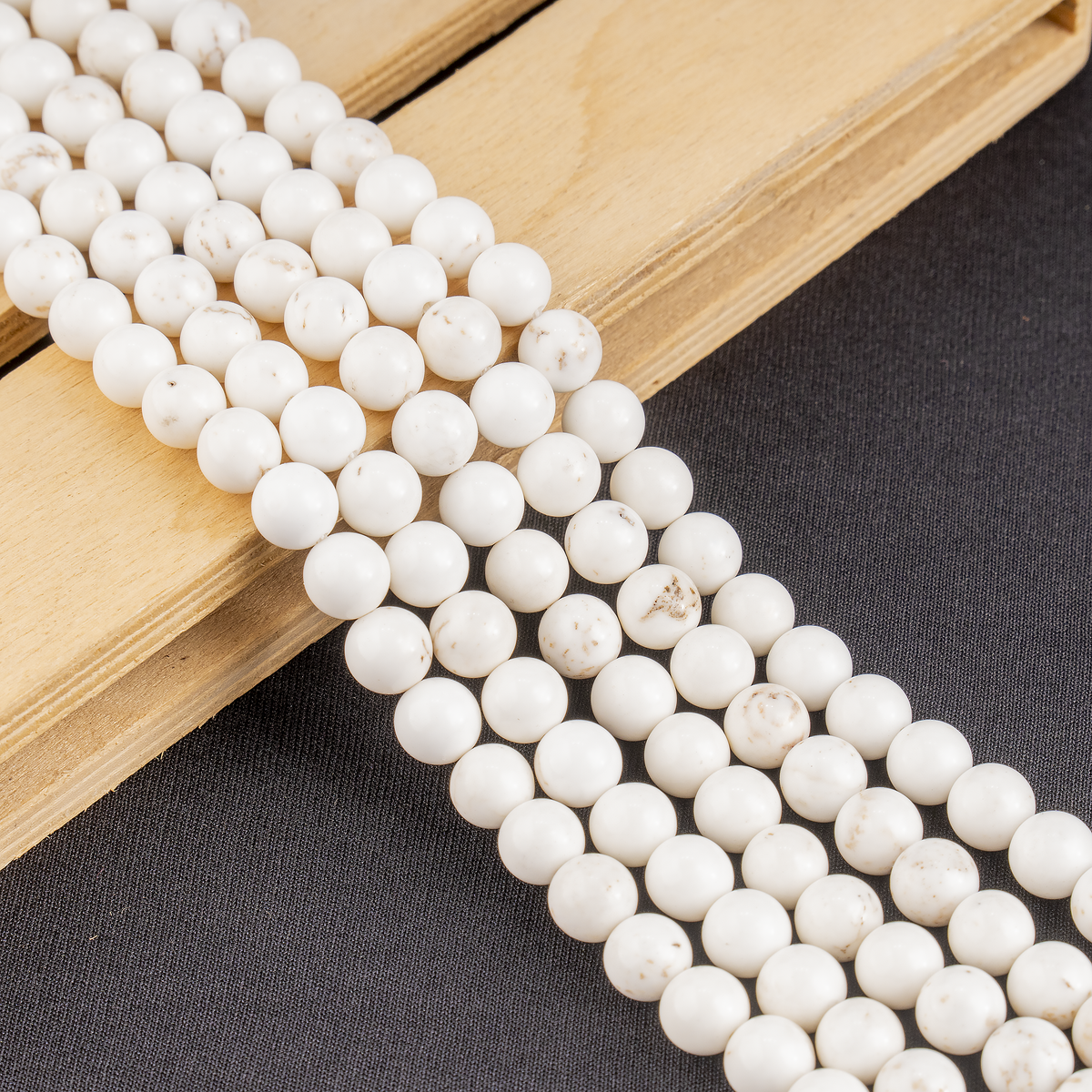 Copper Howlite Beads, Natural Round Crystal Beads 6mm to 10mm