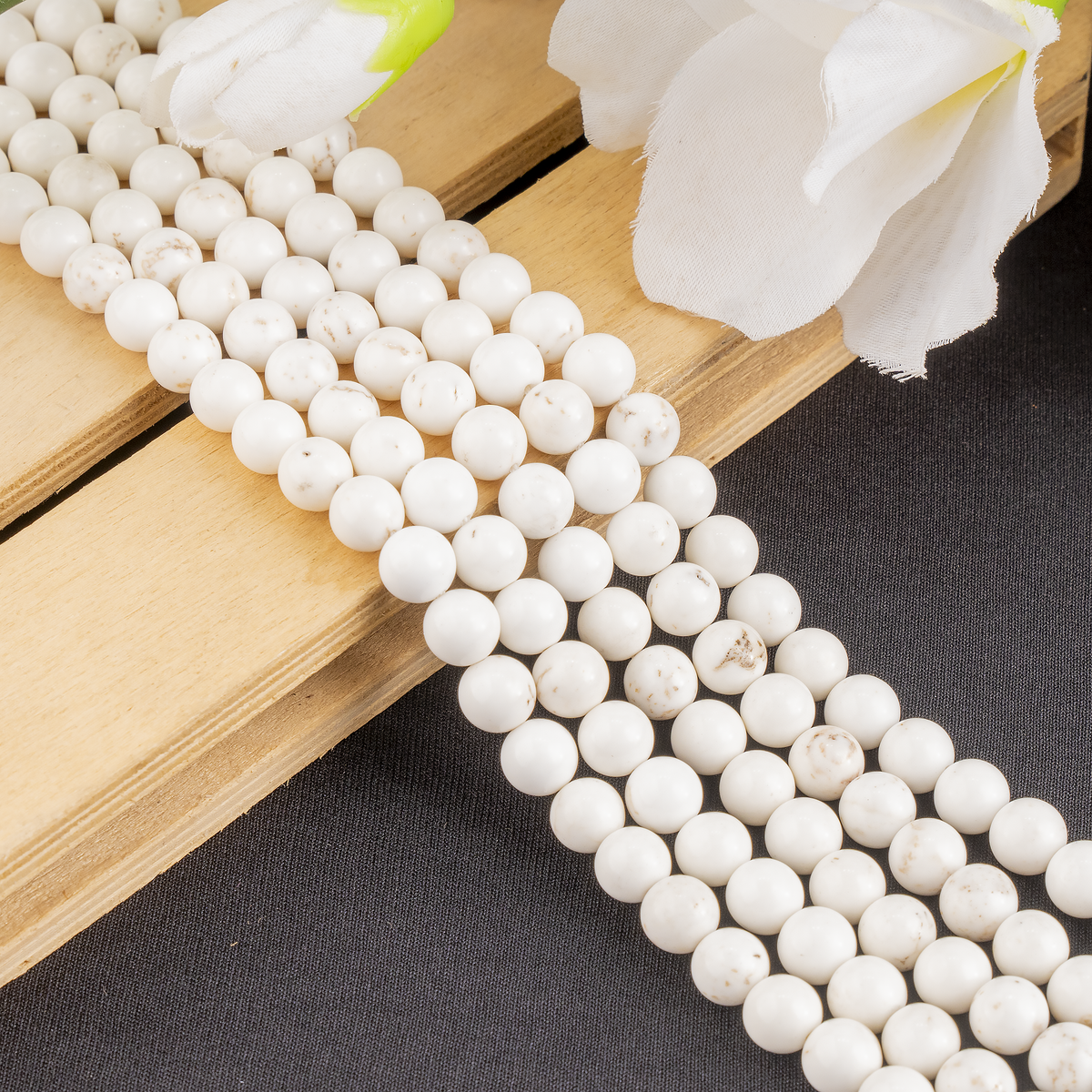 Copper Howlite Beads, Natural Round Crystal Beads 6mm to 10mm