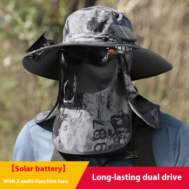 Solar Fan Outdoor Sun Hat - 888