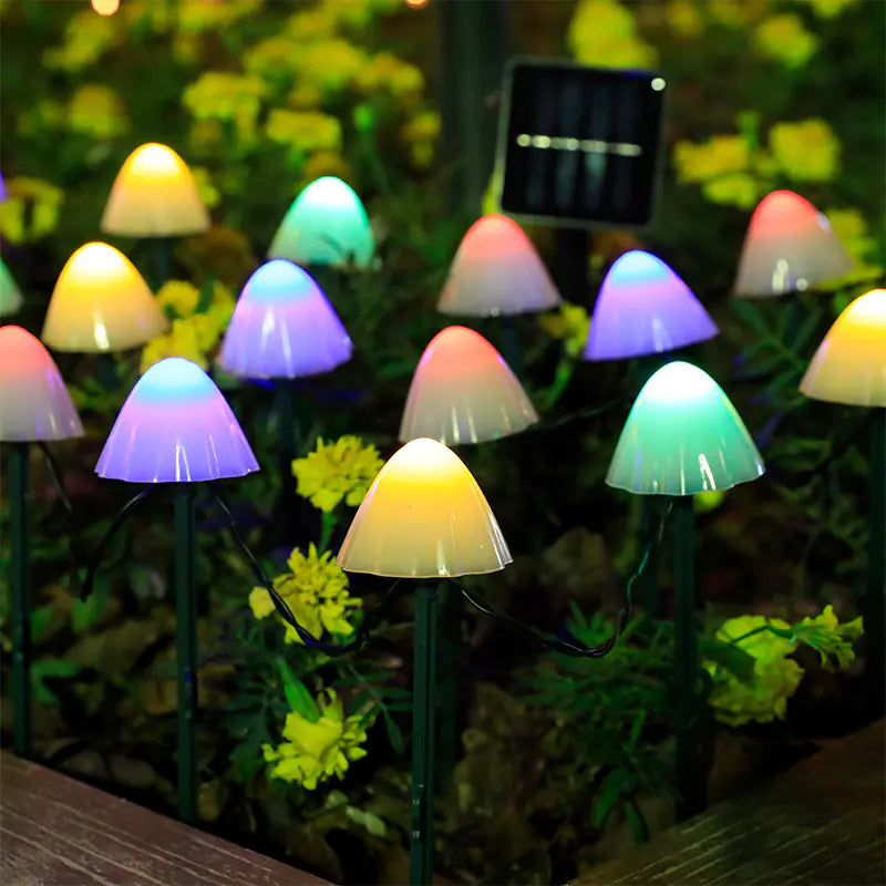 LED Solar Mushroom Lights for Outdoor Garden Decor - 888