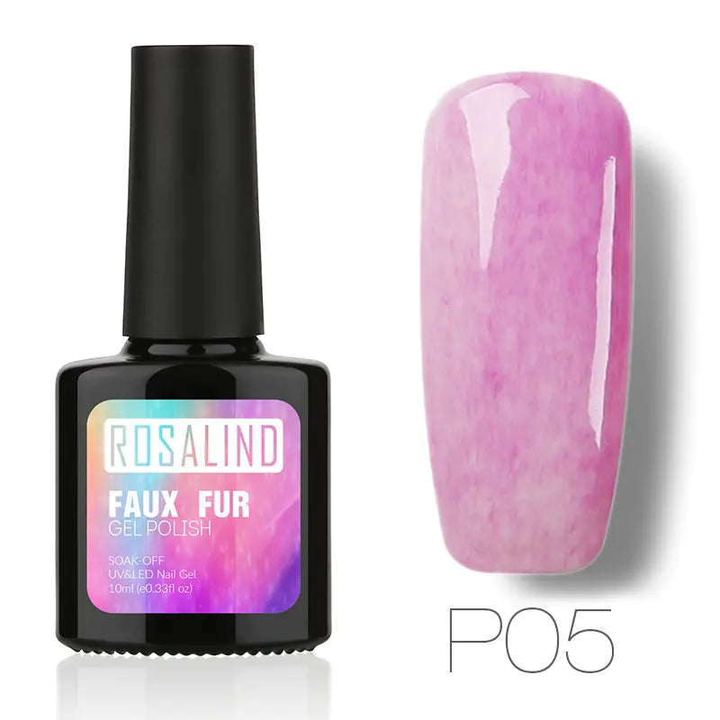10ML Nail Polish with Faux Fur Finish for Nail Art
