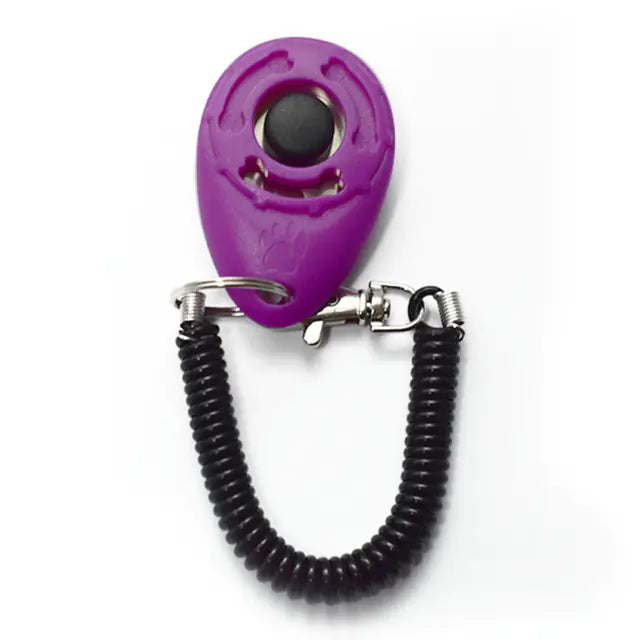Einstellbarer Hundetrainings-Clicker mit Schlüsselanhänger-Gurt 