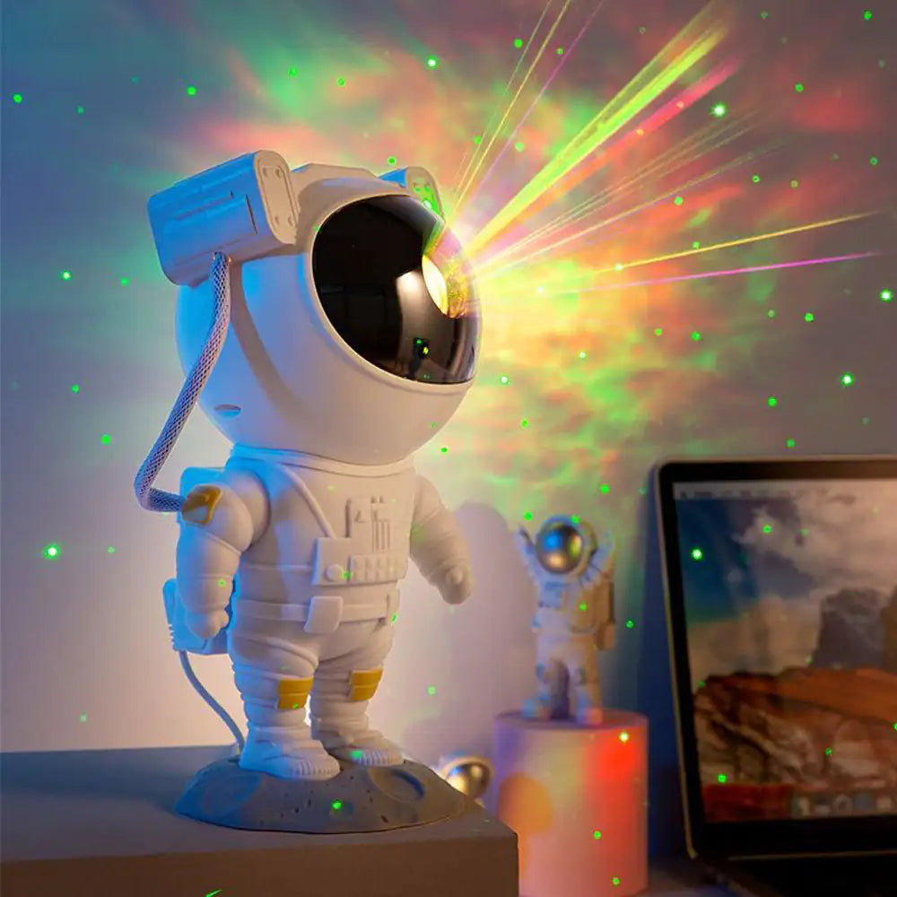 Creative Astronaut Galaxy Starry Sky Projector Nightlight USB Atmospher Bedroom Table Lamp - US seller