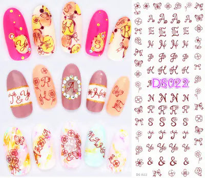 Nail Watermark Stickers and Full Nail Decals
