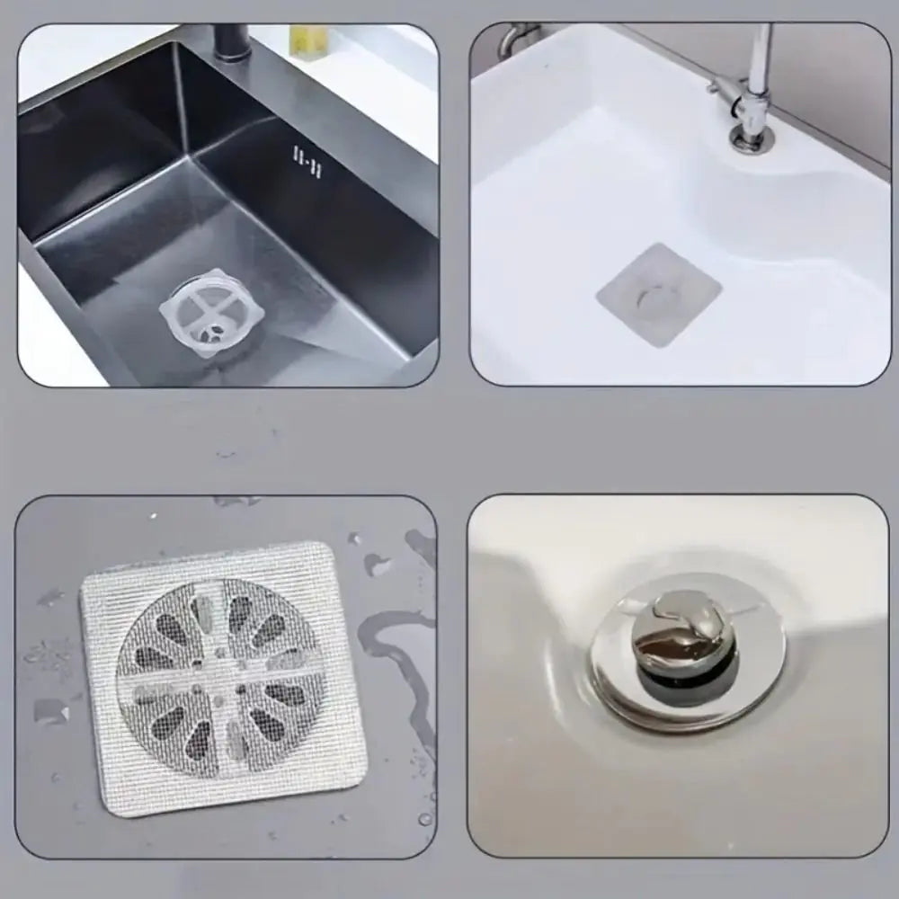 10 Pack Disposable Shower Drain Hair Catcher