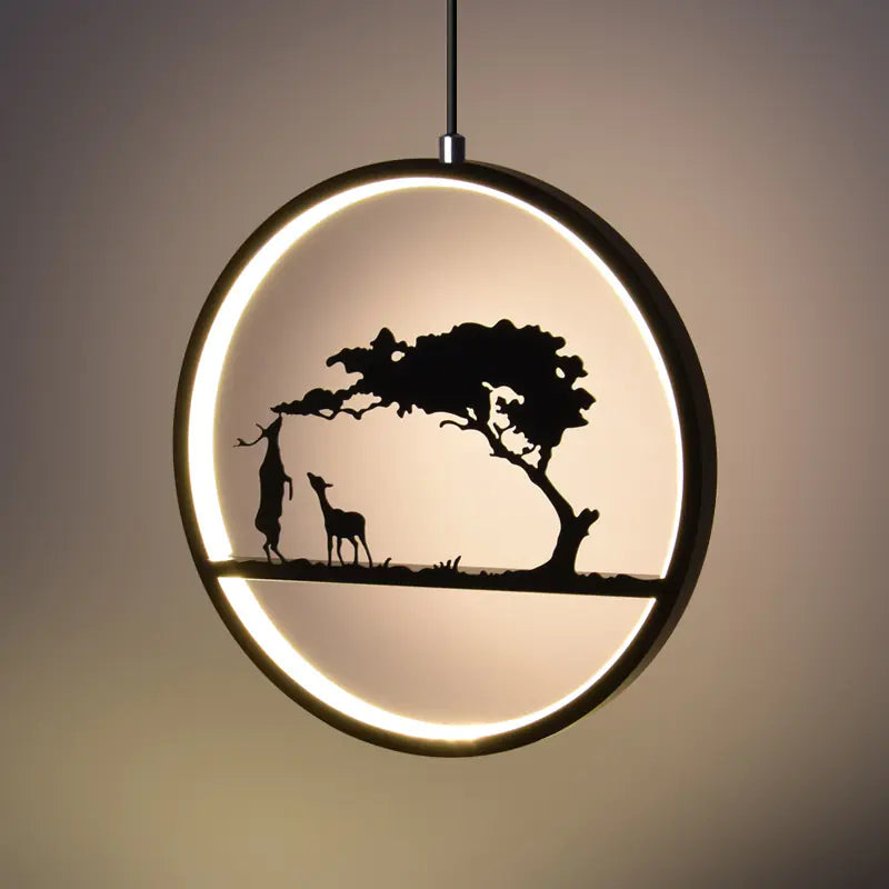 Creative Deer Pendant Light for Modern Nordic Dining