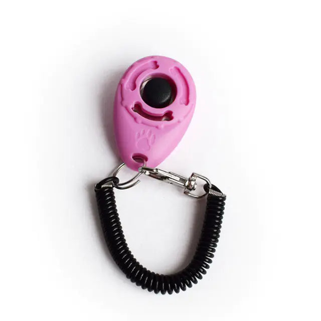 Einstellbarer Hundetrainings-Clicker mit Schlüsselanhänger-Gurt 