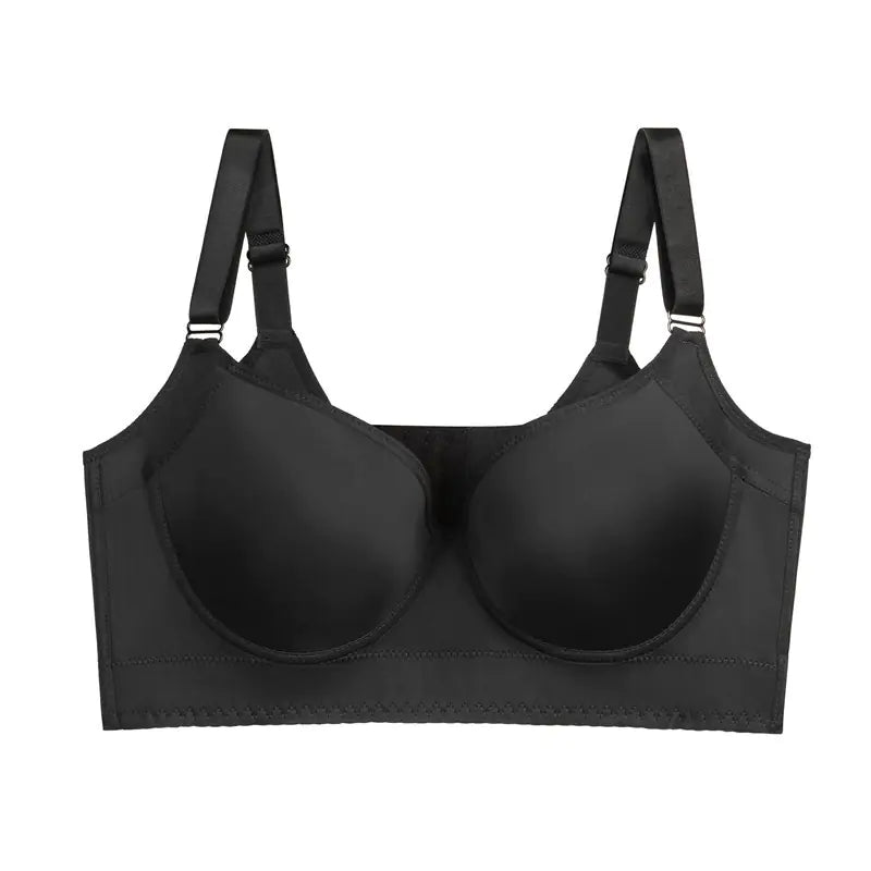 Seamless Deep V Underwire Bra for Full Bust Support - Lingerie