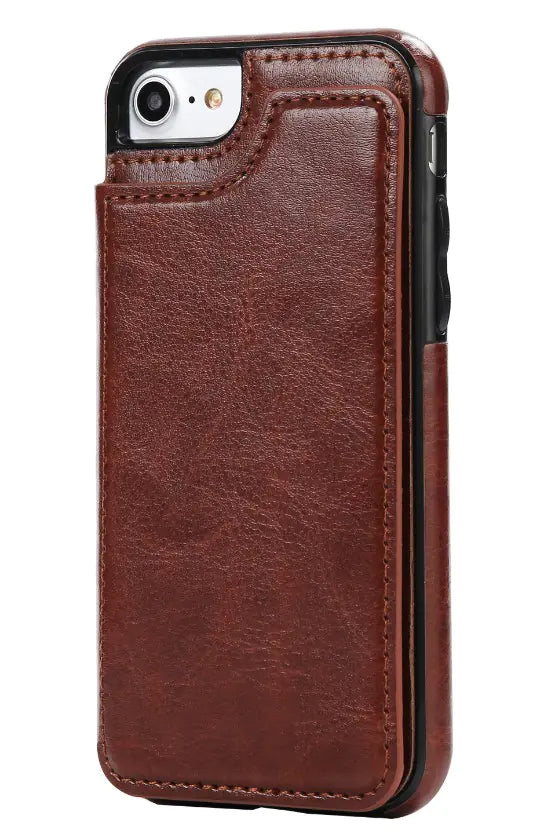 Card Holder Flip Phone Case for iPhone 8 & Samsung S8+