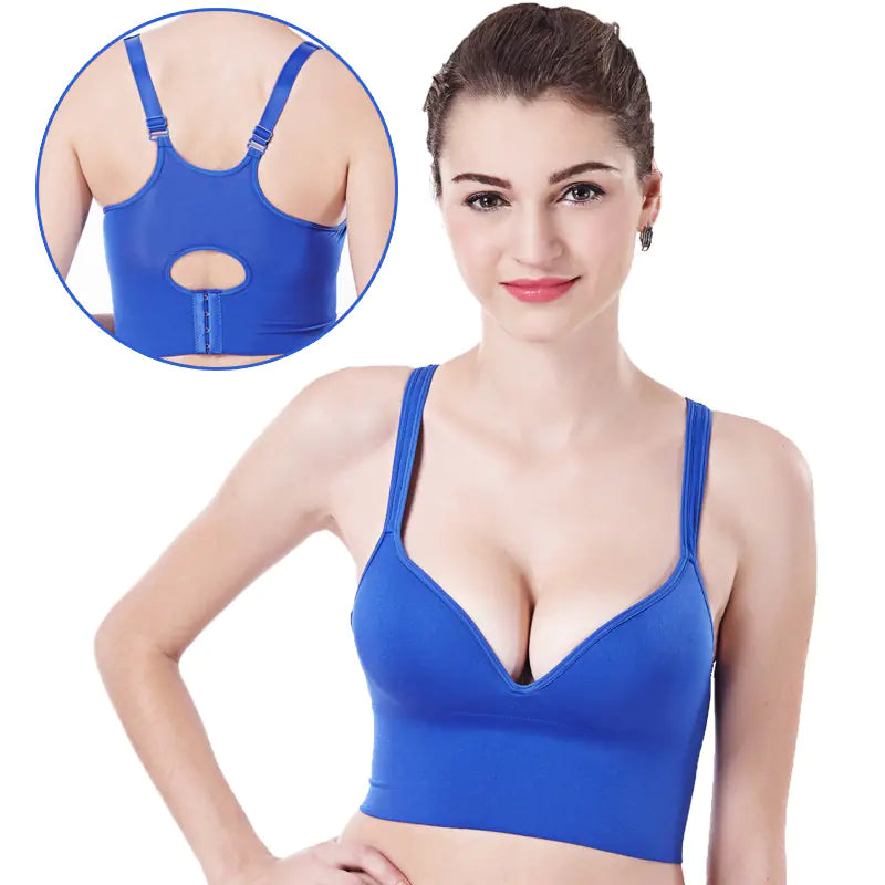 Wireless Sports Bra with Breathable Yoga Vest - Lingerie