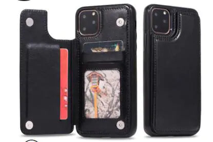 Card Holder Flip Phone Case for iPhone 8 & Samsung S8+