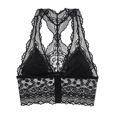 Lace Wireless Front Closure Bra Lingerie